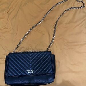 Victoria's Secret Black Quilted Chain Bag
